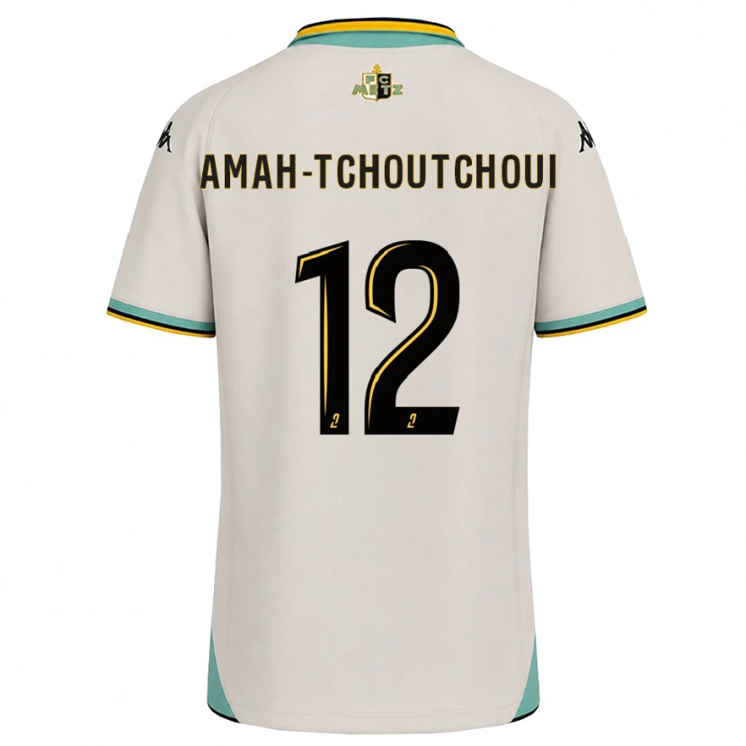 Danxen Mann Marco Amah-Tchoutchoui #12 Blomsterhvit Svart Bortetrøye Drakt Trøye 2026/27 Skjorter T-Skjorte