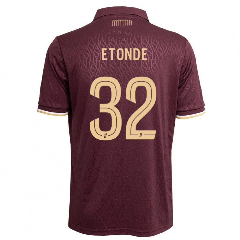 Danxen Mann Romaric Etonde #32 Maron Sandbrun Bortetrøye Drakt Trøye 2026/27 Skjorter T-Skjorte