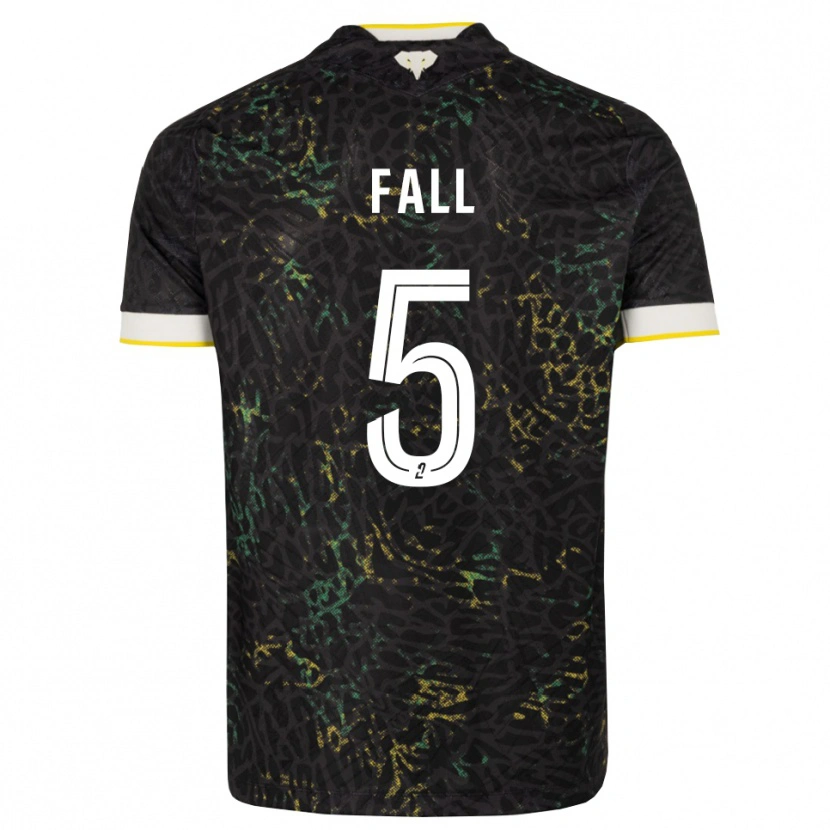 Danxen Mann Babacar Fall #5 Svart Hvit Gul Bortetrøye Drakt Trøye 2026/27 Skjorter T-Skjorte
