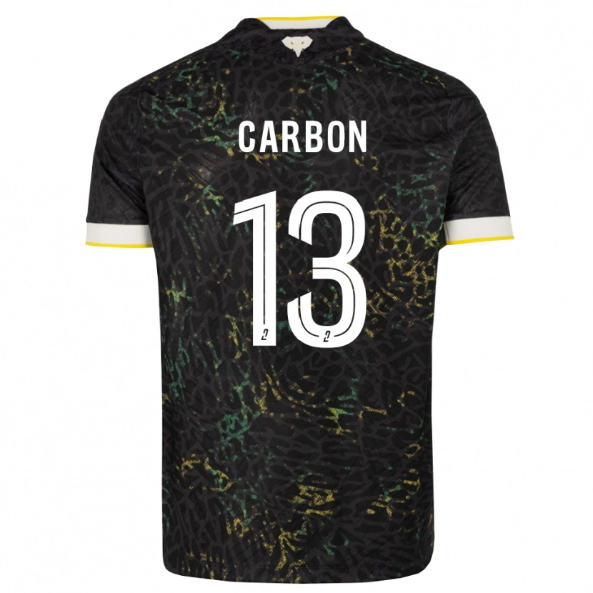 Danxen Mann Lancelot Carbon #13 Svart Hvit Gul Bortetrøye Drakt Trøye 2026/27 Skjorter T-Skjorte
