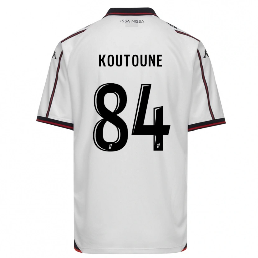 Danxen Mann Hamza Koutoune #84 Svart Hvit Bortetrøye Drakt Trøye 2026/27 Skjorter T-Skjorte