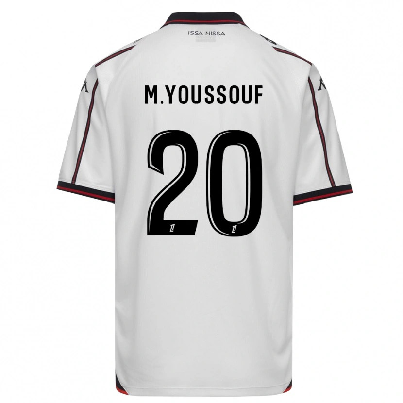 Danxen Mann Mousslim Youssouf #20 Svart Hvit Bortetrøye Drakt Trøye 2026/27 Skjorter T-Skjorte