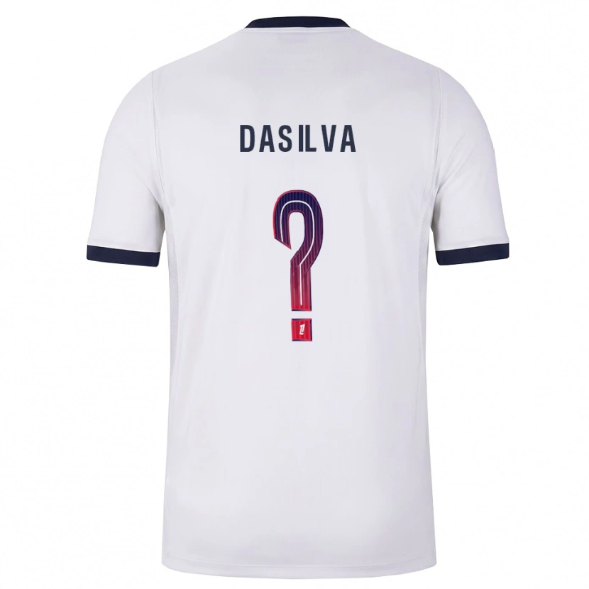 Danxen Mann Josué Dasilva #0 Hvit Svart Rød Bortetrøye Drakt Trøye 2026/27 Skjorter T-Skjorte