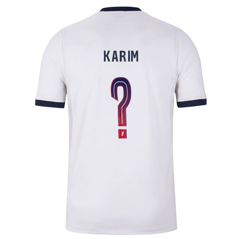 Danxen Mann Élie Karim #0 Hvit Svart Rød Bortetrøye Drakt Trøye 2026/27 Skjorter T-Skjorte