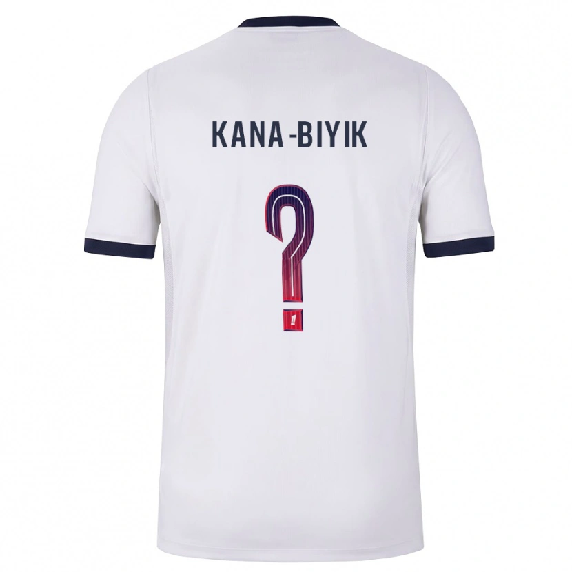 Danxen Mann Lorenzo Kana-Biyik #0 Hvit Svart Rød Bortetrøye Drakt Trøye 2026/27 Skjorter T-Skjorte