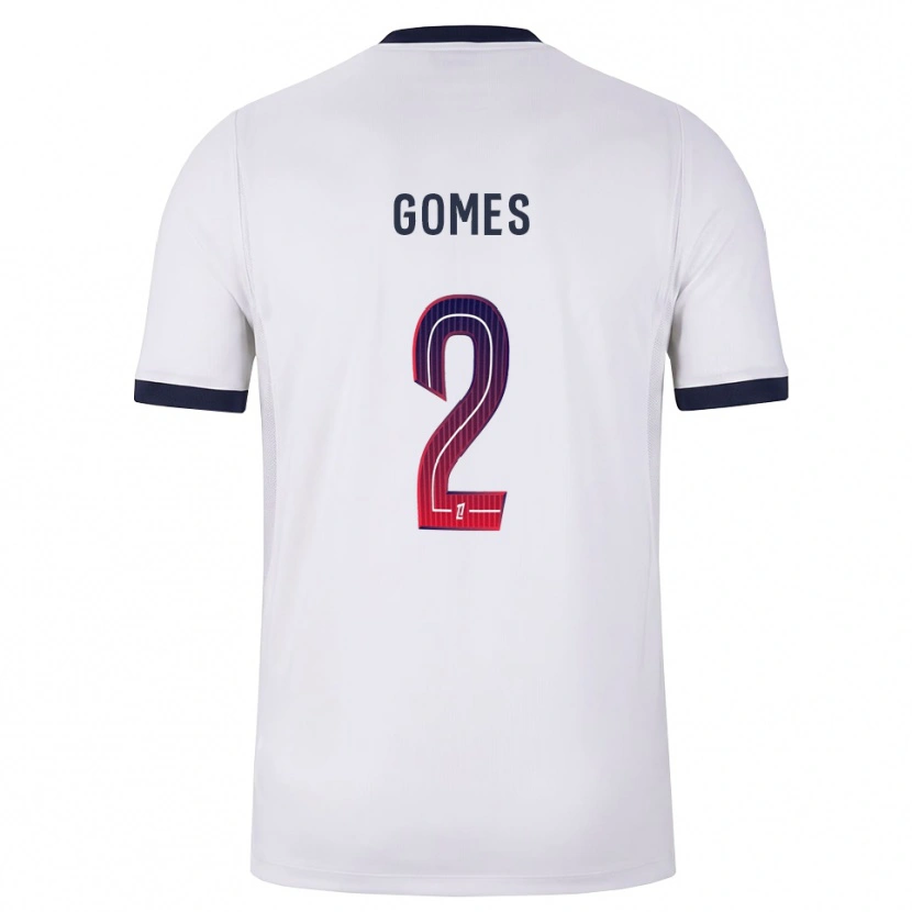 Danxen Mann Nicolas Gomes #2 Hvit Svart Rød Bortetrøye Drakt Trøye 2026/27 Skjorter T-Skjorte