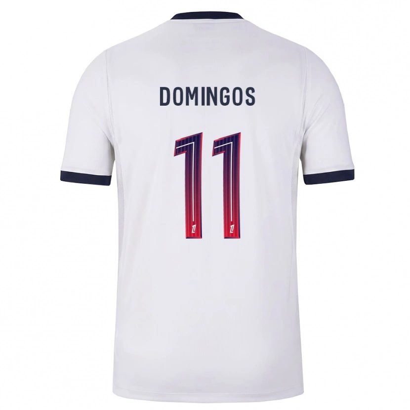 Danxen Mann Fabio Domingos #11 Hvit Svart Rød Bortetrøye Drakt Trøye 2026/27 Skjorter T-Skjorte