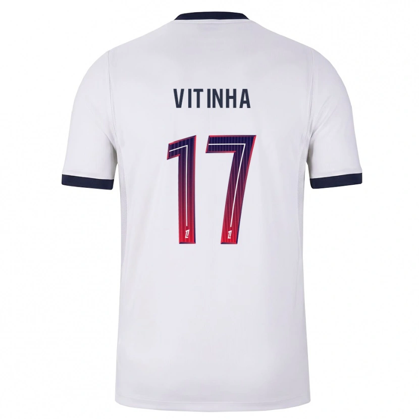 Danxen Mann Vítor Machado Ferreira #17 Hvit Svart Rød Bortetrøye Drakt Trøye 2026/27 Skjorter T-Skjorte