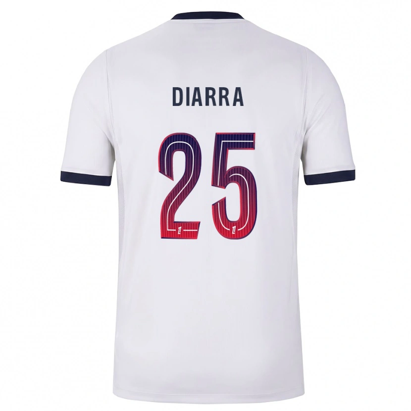 Danxen Mann Agueissa Diarra #25 Hvit Svart Rød Bortetrøye Drakt Trøye 2026/27 Skjorter T-Skjorte