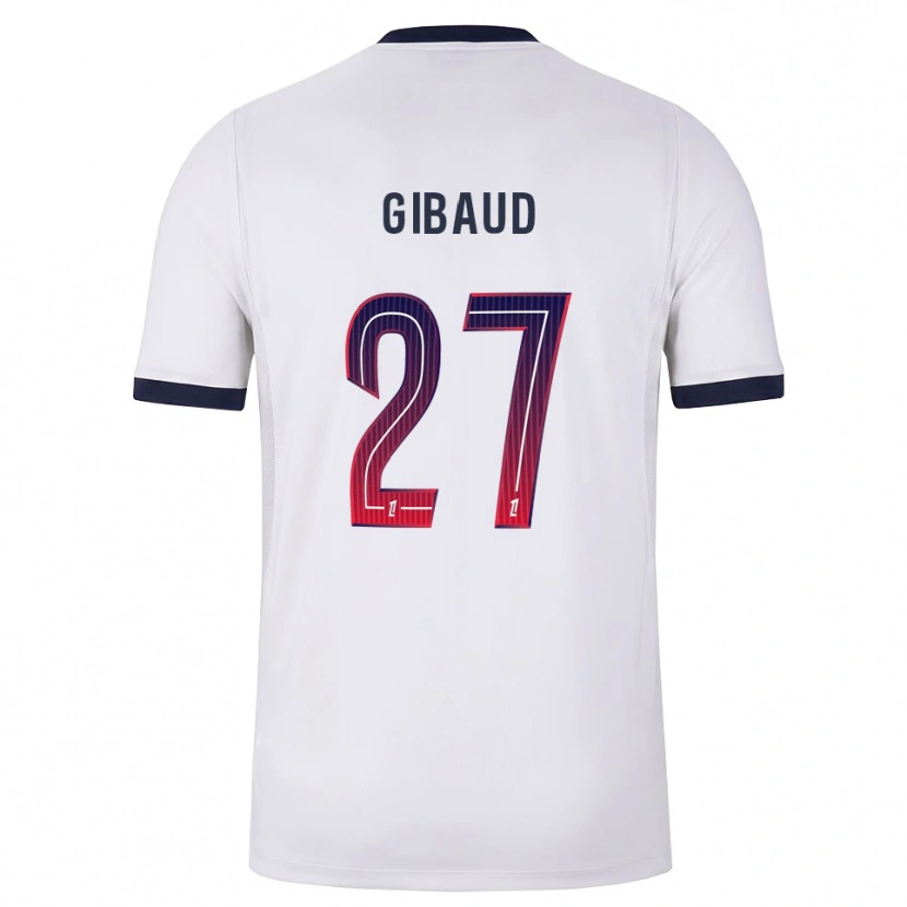 Danxen Mann Pierre Gibaud #27 Hvit Svart Rød Bortetrøye Drakt Trøye 2026/27 Skjorter T-Skjorte