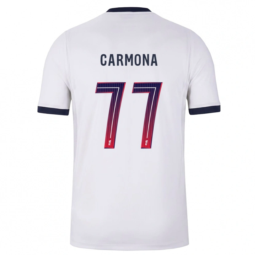 Danxen Mann Olga Carmona #77 Hvit Svart Rød Bortetrøye Drakt Trøye 2026/27 Skjorter T-Skjorte
