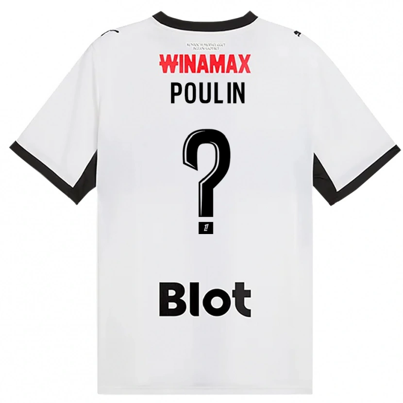 Danxen Mann Liam Poulin #0 Svart Hvit Rød Bortetrøye Drakt Trøye 2026/27 Skjorter T-Skjorte