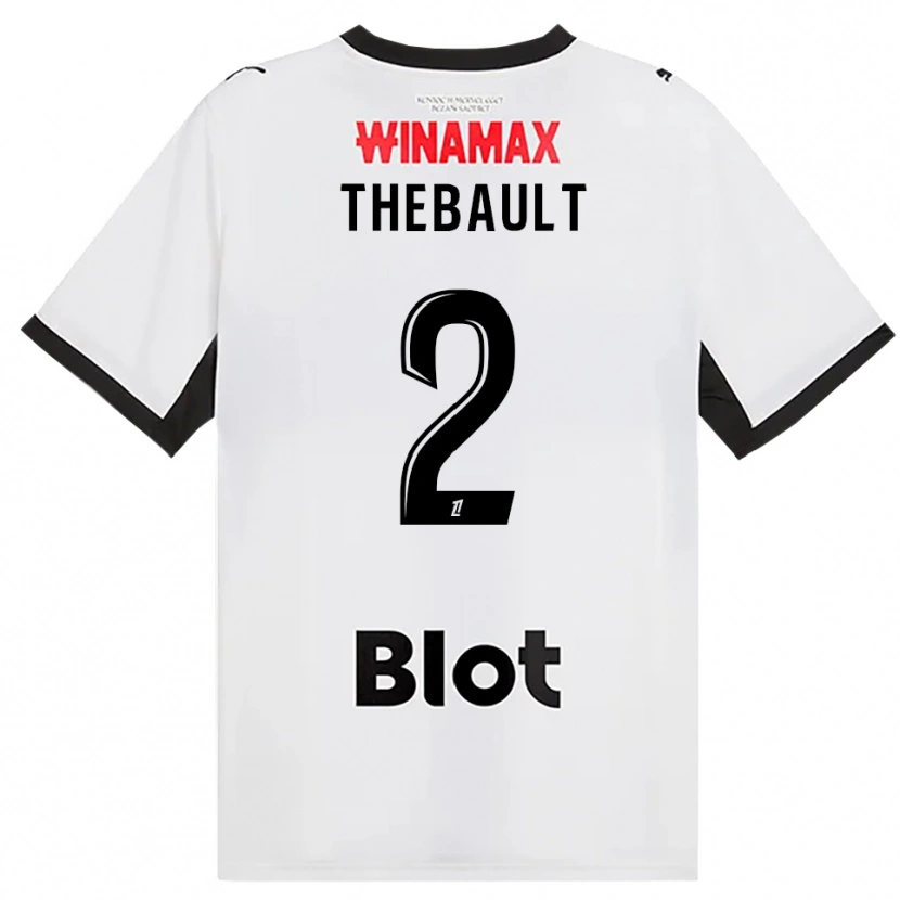 Danxen Mann Yaël Thébault #2 Svart Hvit Rød Bortetrøye Drakt Trøye 2026/27 Skjorter T-Skjorte