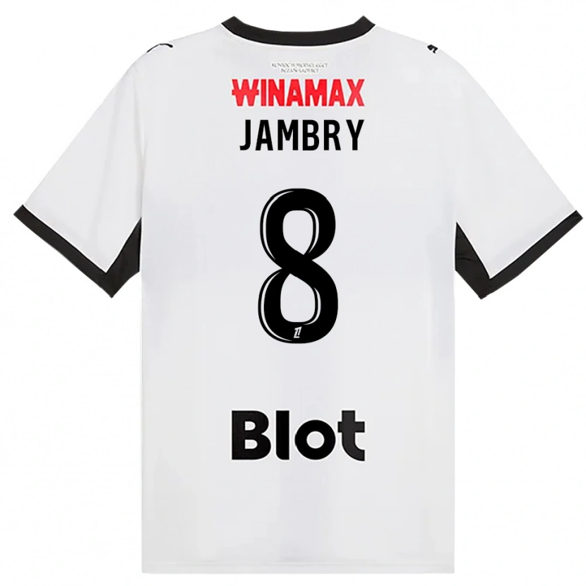 Danxen Mann Melvin Jambry #8 Svart Hvit Rød Bortetrøye Drakt Trøye 2026/27 Skjorter T-Skjorte