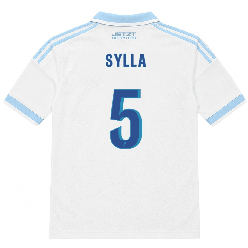 Danxen Mann Abakar Sylla #5 Lys Himmelblå Hvit Rød Bortetrøye Drakt Trøye 2026/27 Skjorter T-Skjorte