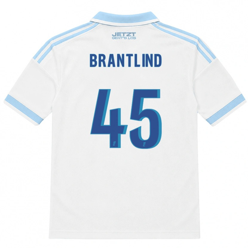 Danxen Mann Benjamin Brantlind #45 Lys Himmelblå Hvit Rød Bortetrøye Drakt Trøye 2026/27 Skjorter T-Skjorte