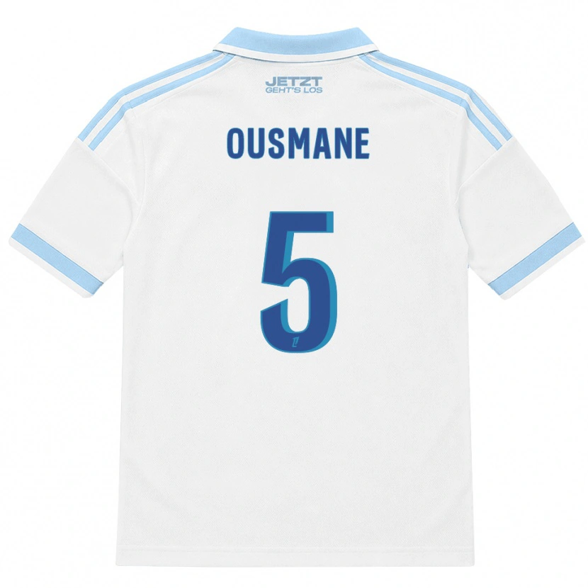 Danxen Mann Abdoulaye Ousmane #5 Lys Himmelblå Hvit Rød Bortetrøye Drakt Trøye 2026/27 Skjorter T-Skjorte
