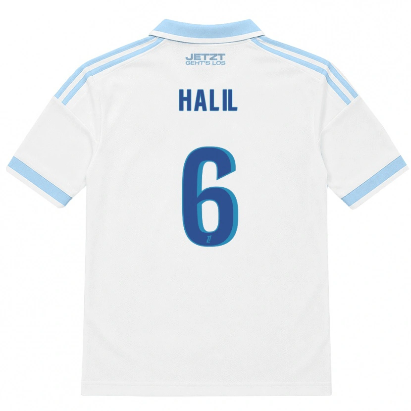 Danxen Mann Fouad Halil #6 Lys Himmelblå Hvit Rød Bortetrøye Drakt Trøye 2026/27 Skjorter T-Skjorte