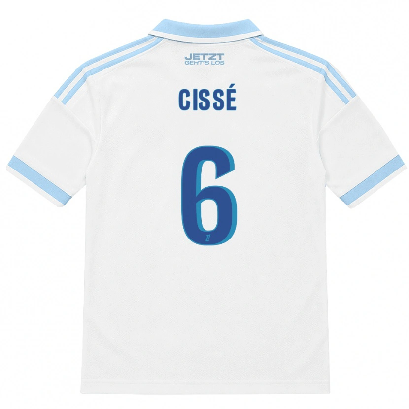 Danxen Mann Amadou Cissé #6 Lys Himmelblå Hvit Rød Bortetrøye Drakt Trøye 2026/27 Skjorter T-Skjorte