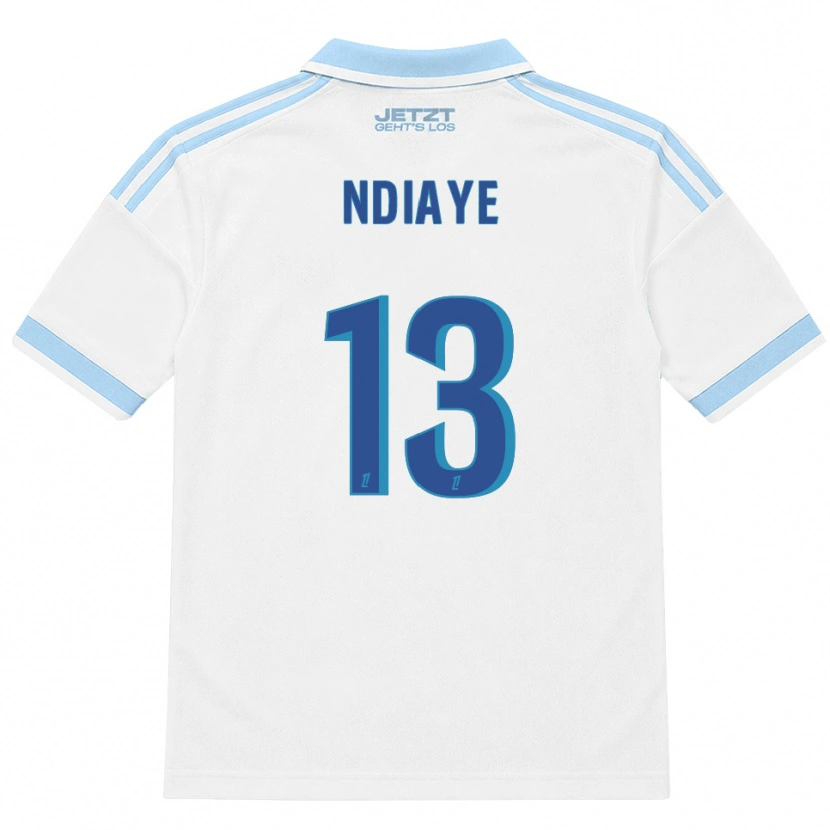 Danxen Mann Serigne Ndiaye #13 Lys Himmelblå Hvit Rød Bortetrøye Drakt Trøye 2026/27 Skjorter T-Skjorte