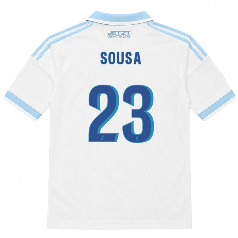 Danxen Mann Diogo Sousa #23 Lys Himmelblå Hvit Rød Bortetrøye Drakt Trøye 2026/27 Skjorter T-Skjorte