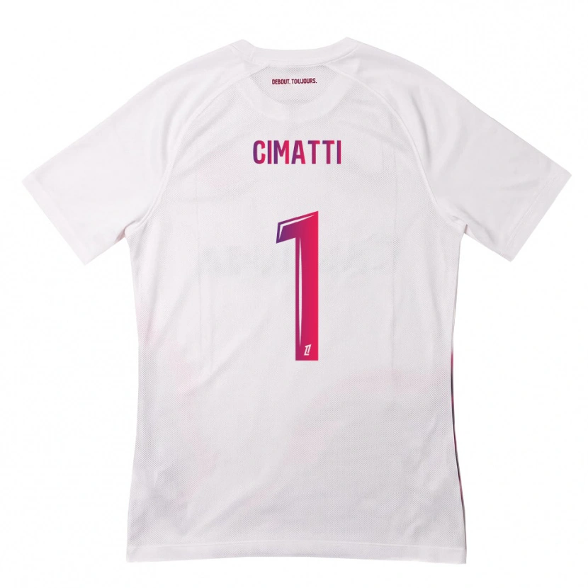 Danxen Mann Marie Cimatti #1 Hvit Rosa Lilla Bortetrøye Drakt Trøye 2026/27 Skjorter T-Skjorte