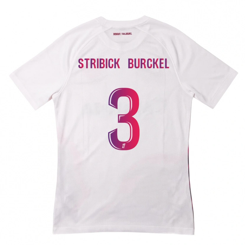 Danxen Mann Laetitia Stribick-Burckel #3 Hvit Rosa Lilla Bortetrøye Drakt Trøye 2026/27 Skjorter T-Skjorte