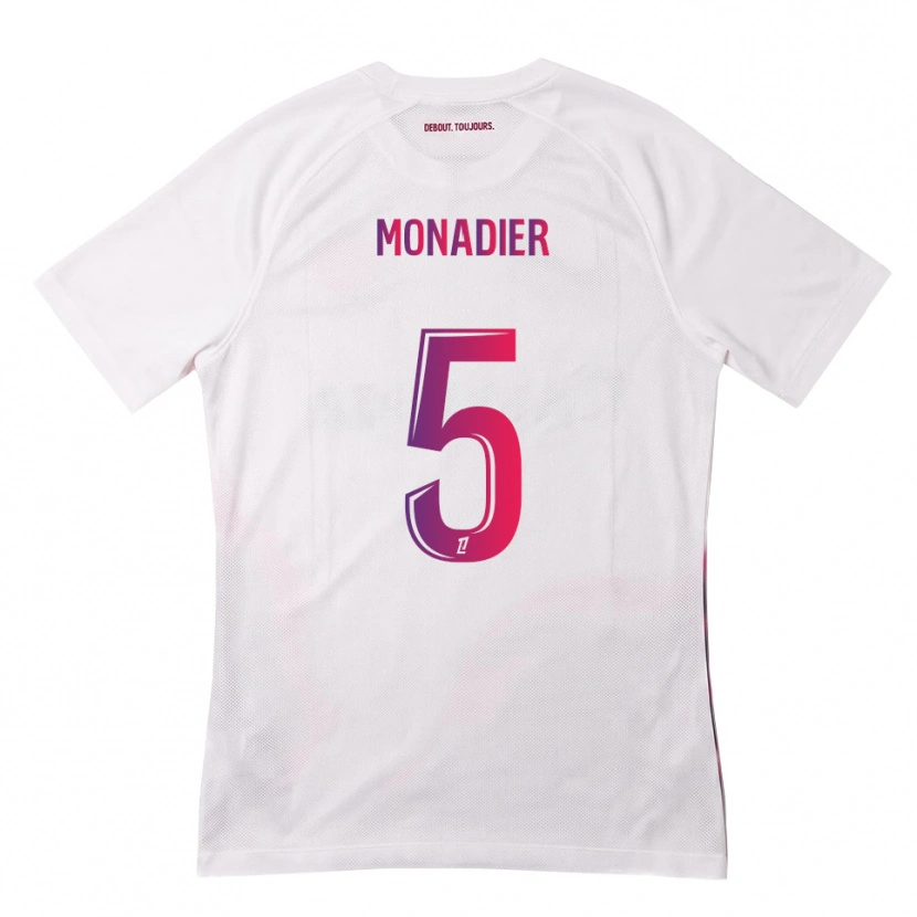 Danxen Mann Pauline Monadier #5 Hvit Rosa Lilla Bortetrøye Drakt Trøye 2026/27 Skjorter T-Skjorte
