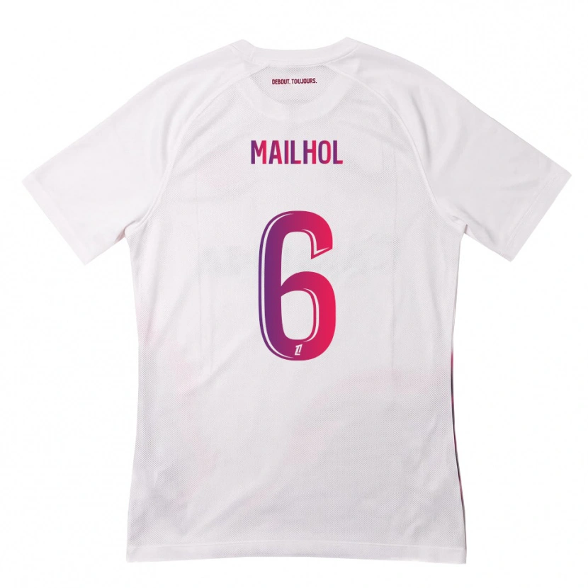 Danxen Mann Luca Mailhol #6 Hvit Rosa Lilla Bortetrøye Drakt Trøye 2026/27 Skjorter T-Skjorte