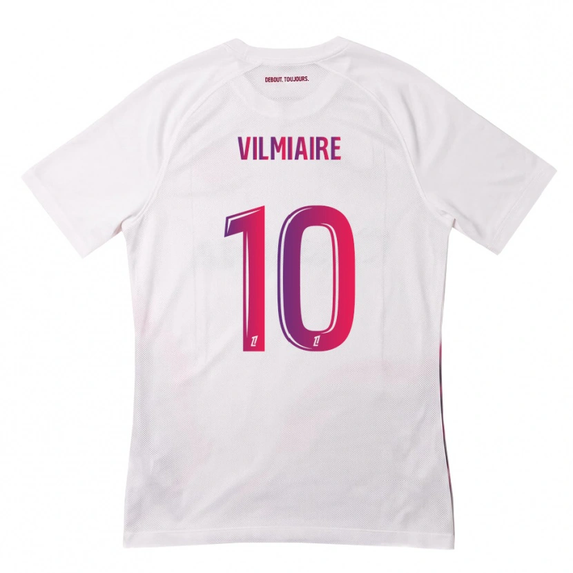 Danxen Mann Kelly Vilmiaire #10 Hvit Rosa Lilla Bortetrøye Drakt Trøye 2026/27 Skjorter T-Skjorte