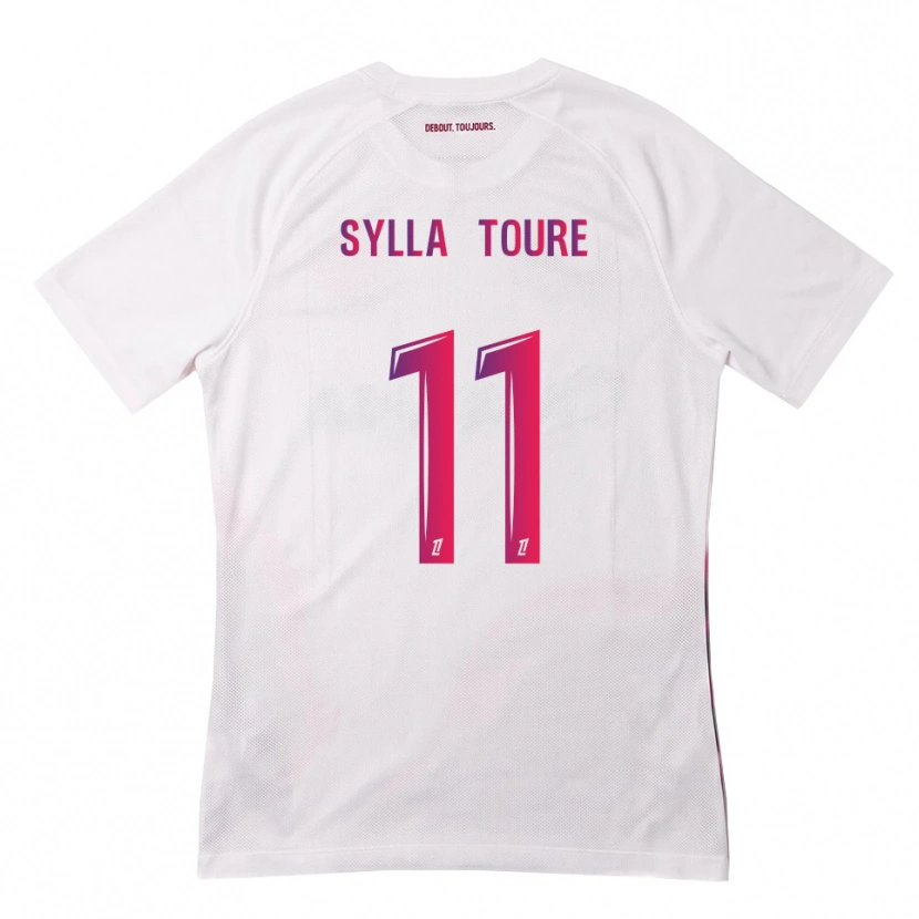 Danxen Mann Ismael Sylla Touré #11 Hvit Rosa Lilla Bortetrøye Drakt Trøye 2026/27 Skjorter T-Skjorte