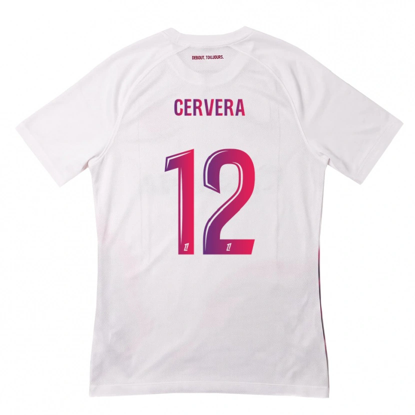 Danxen Mann Laurianne Cervera #12 Hvit Rosa Lilla Bortetrøye Drakt Trøye 2026/27 Skjorter T-Skjorte