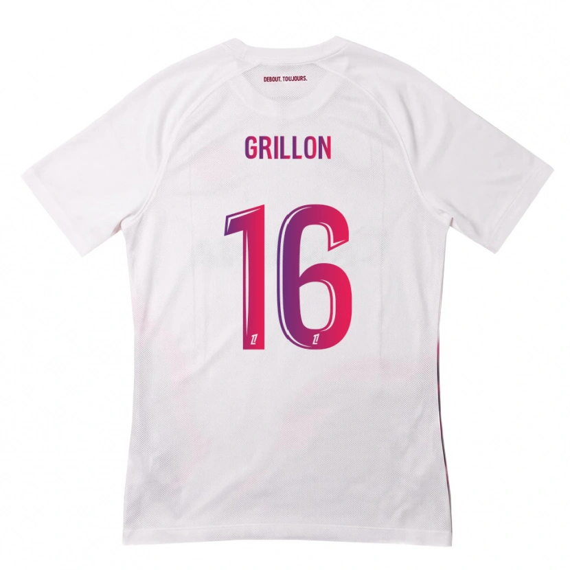 Danxen Mann Gaëlle Grillon #16 Hvit Rosa Lilla Bortetrøye Drakt Trøye 2026/27 Skjorter T-Skjorte