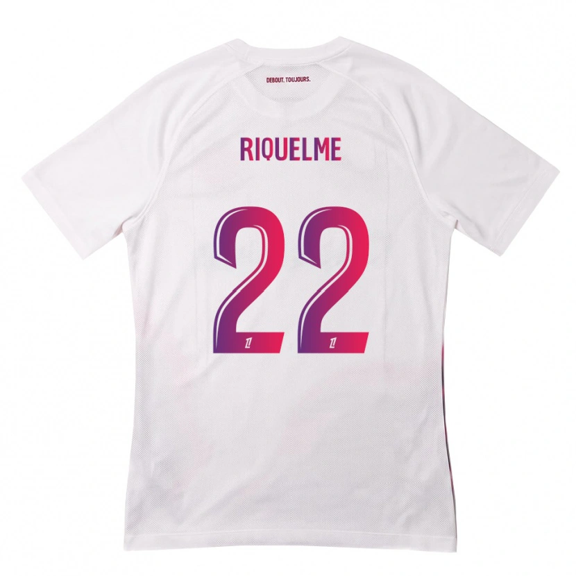 Danxen Mann Laura Riquelme #22 Hvit Rosa Lilla Bortetrøye Drakt Trøye 2026/27 Skjorter T-Skjorte