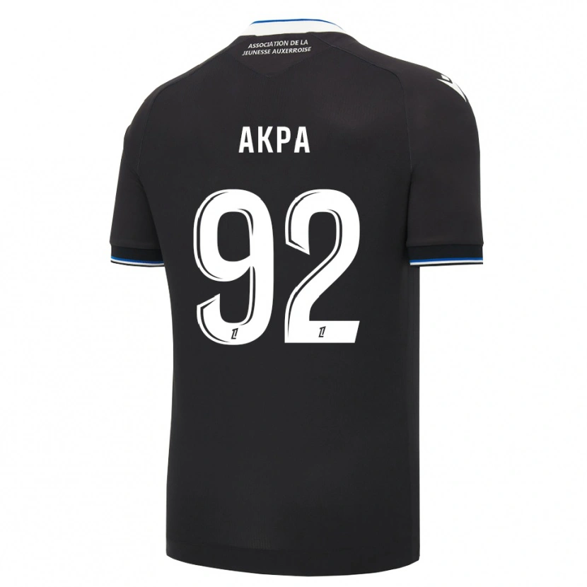 Danxen Mann Clément Akpa #92 Svart Blå Hvit Bortetrøye Drakt Trøye 2026/27 Skjorter T-Skjorte