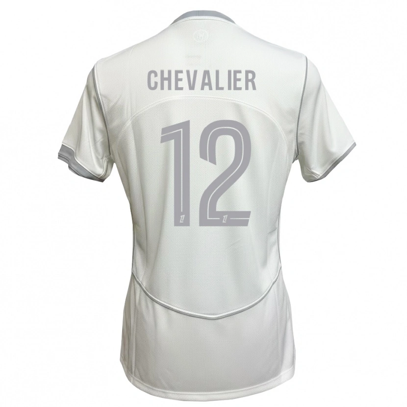 Danxen Mann Lucas Chevalier #12 Hvit Grå Bortetrøye Drakt Trøye 2026/27 Skjorter T-Skjorte