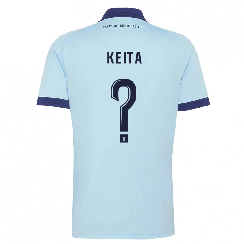 Danxen Mann Djibril Keita #0 Kornblomstblå Svart Bortetrøye Drakt Trøye 2026/27 Skjorter T-Skjorte