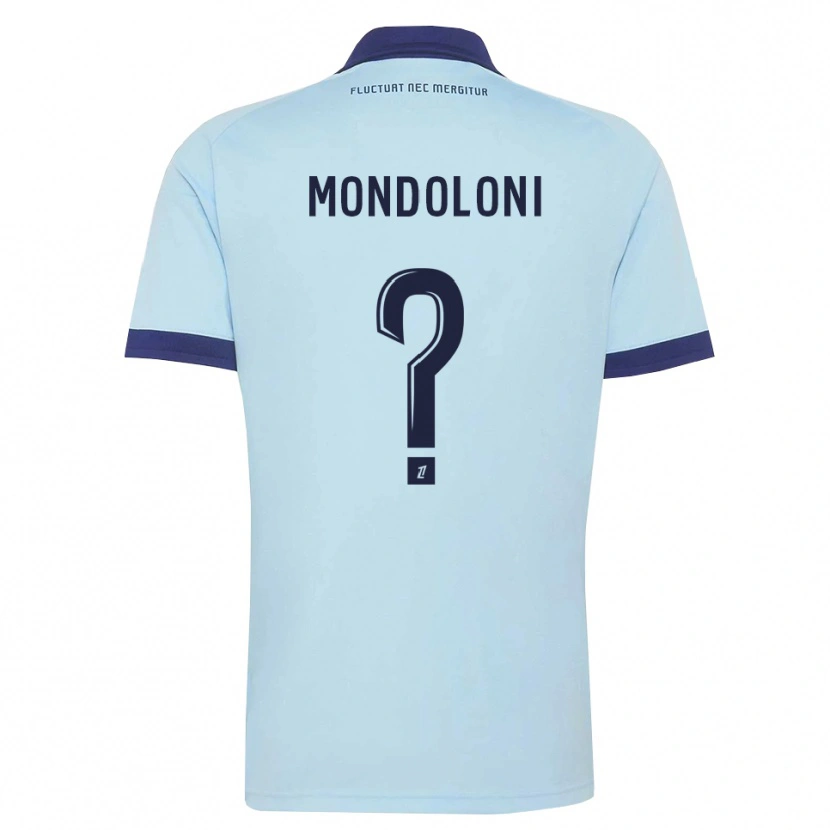 Danxen Mann Tino Mondoloni #0 Kornblomstblå Svart Bortetrøye Drakt Trøye 2026/27 Skjorter T-Skjorte