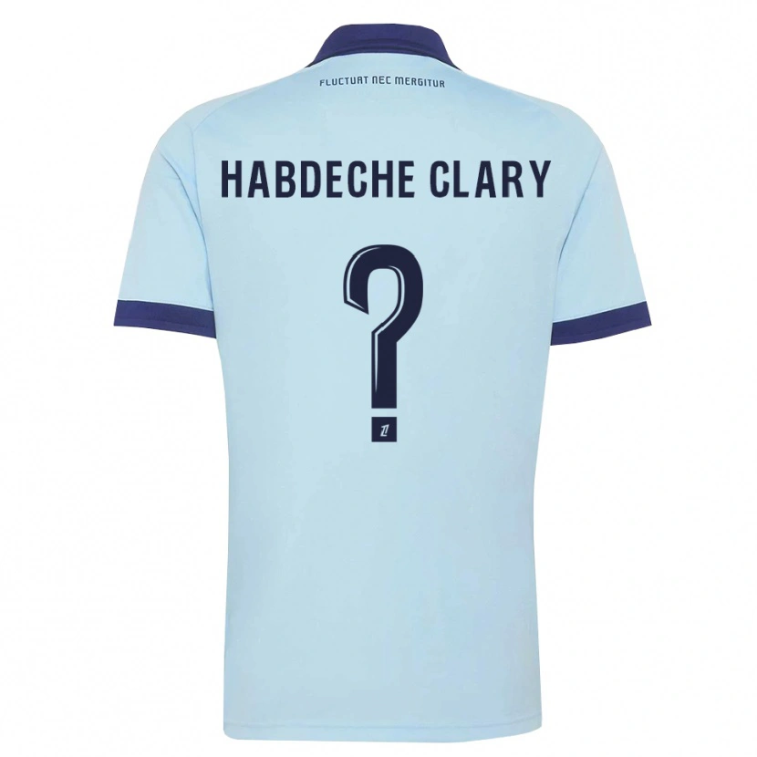 Danxen Mann Yanis Habdeche Clary #0 Kornblomstblå Svart Bortetrøye Drakt Trøye 2026/27 Skjorter T-Skjorte