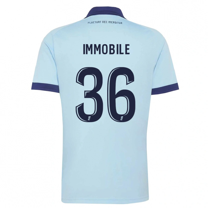 Danxen Mann Ciro Immobile #36 Kornblomstblå Svart Bortetrøye Drakt Trøye 2026/27 Skjorter T-Skjorte