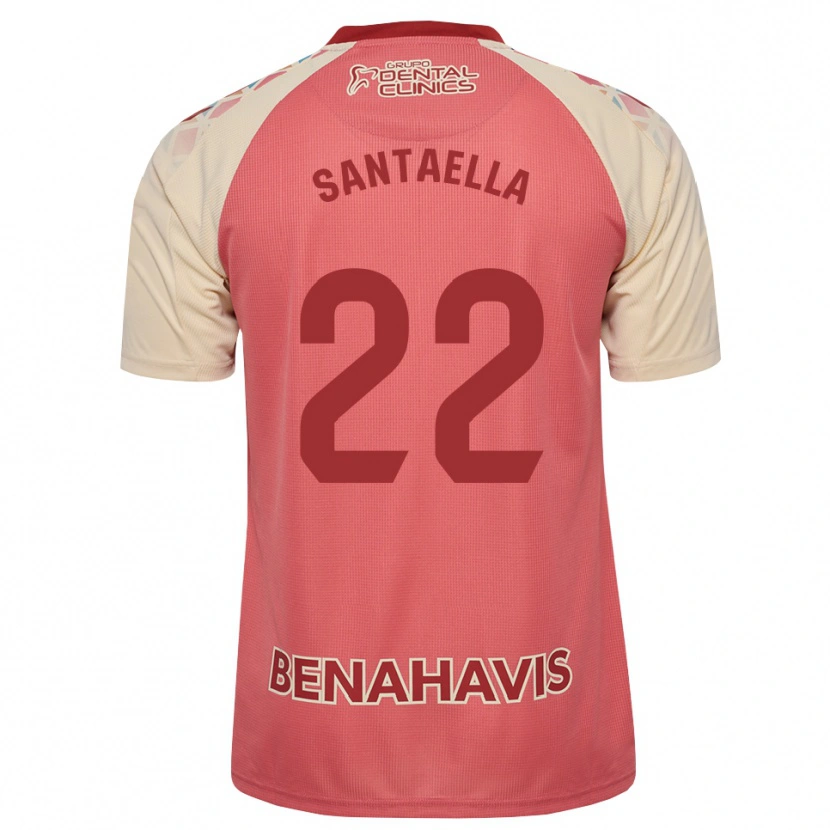 Danxen Mann Miguel Santaella #22 Lys Rosa Rød Blå Bortetrøye Drakt Trøye 2026/27 Skjorter T-Skjorte