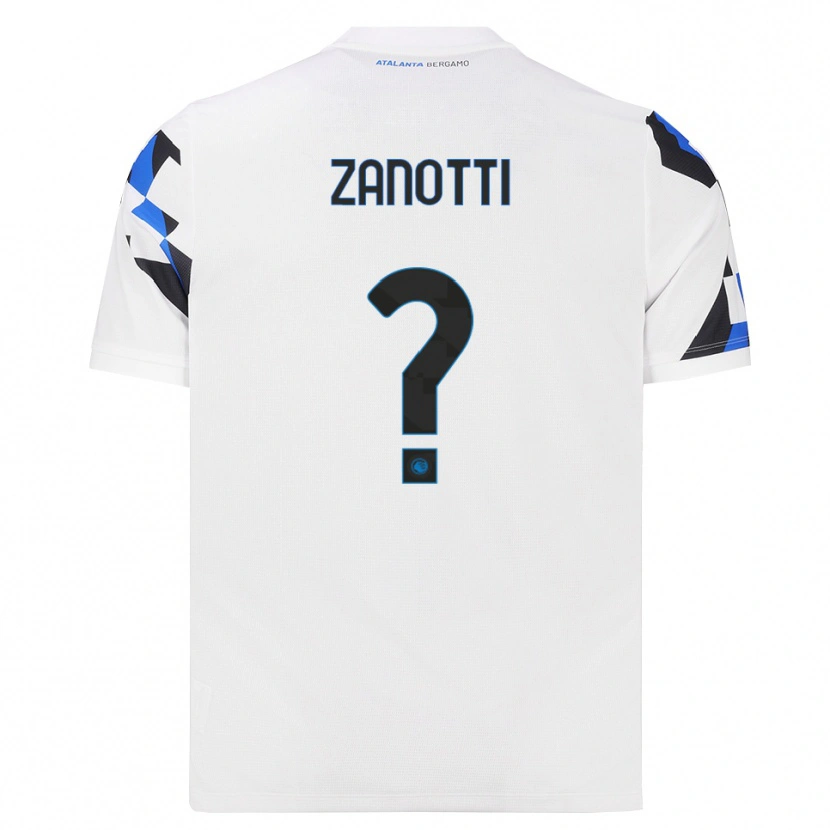 Danxen Mann Mattia Zanotti #0 Hvit Rød Blå Bortetrøye Drakt Trøye 2026/27 Skjorter T-Skjorte