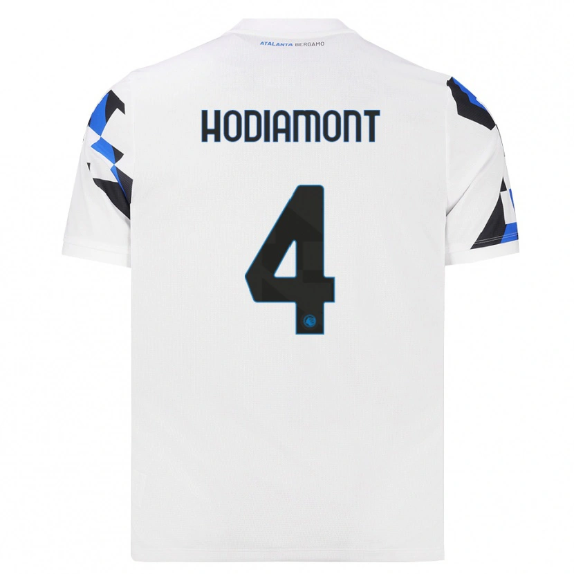 Danxen Mann Lyam Hodiamont #4 Hvit Rød Blå Bortetrøye Drakt Trøye 2026/27 Skjorter T-Skjorte