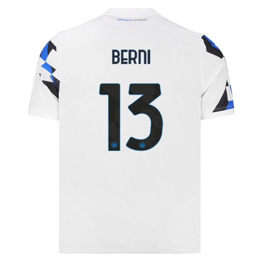Danxen Mann Matteo Berni #13 Hvit Rød Blå Bortetrøye Drakt Trøye 2026/27 Skjorter T-Skjorte