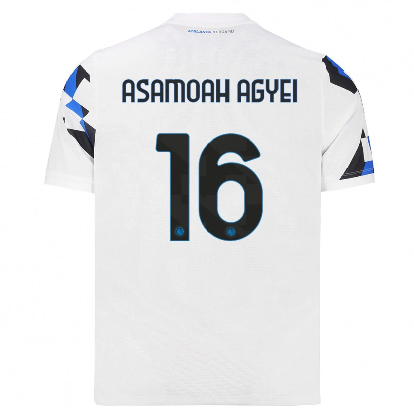 Danxen Mann Yaw Asamoah Agyei #16 Hvit Rød Blå Bortetrøye Drakt Trøye 2026/27 Skjorter T-Skjorte