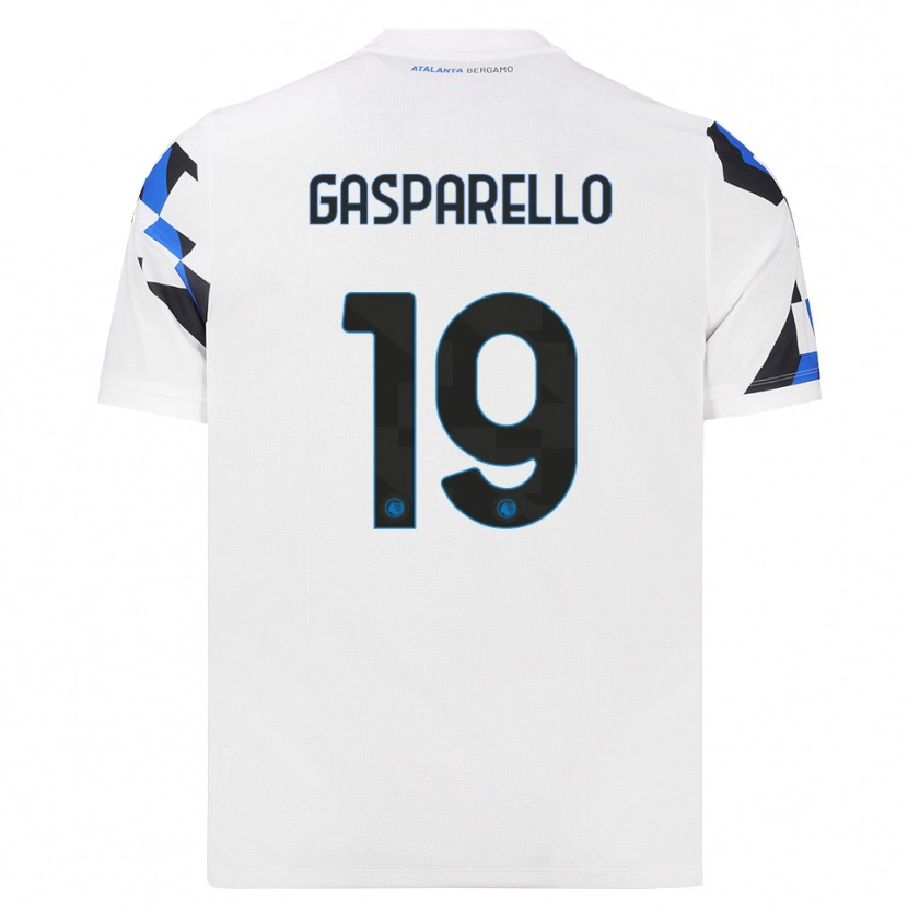 Danxen Mann Francesco Gasparello #19 Hvit Rød Blå Bortetrøye Drakt Trøye 2026/27 Skjorter T-Skjorte