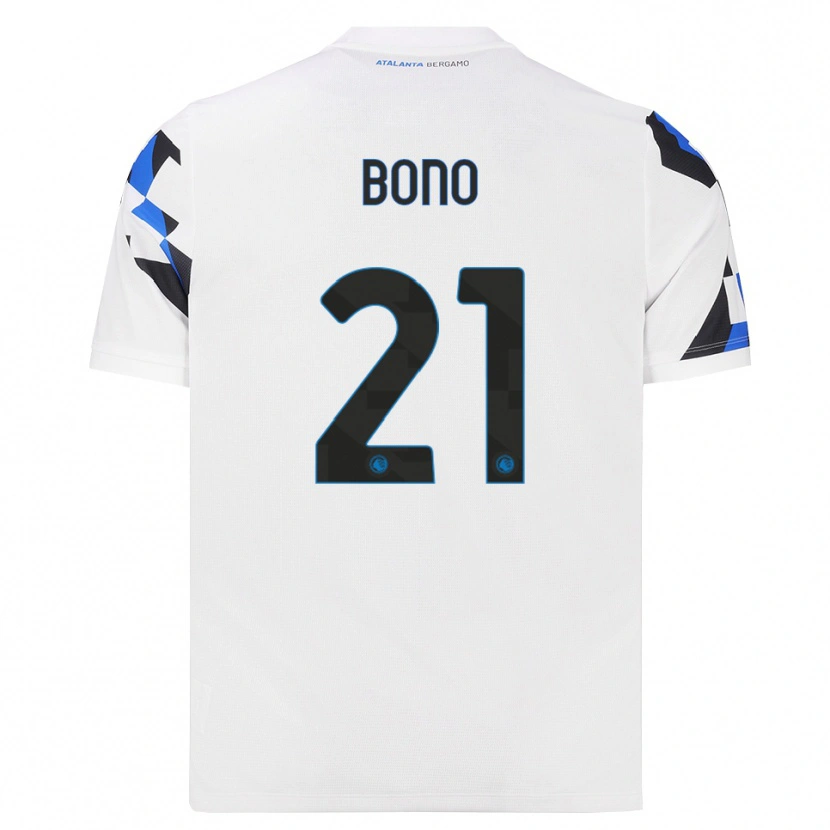 Danxen Mann Davide Bono #21 Hvit Rød Blå Bortetrøye Drakt Trøye 2026/27 Skjorter T-Skjorte