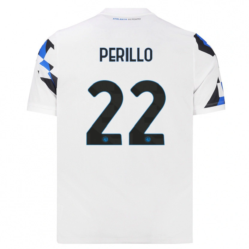 Danxen Mann Diego Perillo #22 Hvit Rød Blå Bortetrøye Drakt Trøye 2026/27 Skjorter T-Skjorte