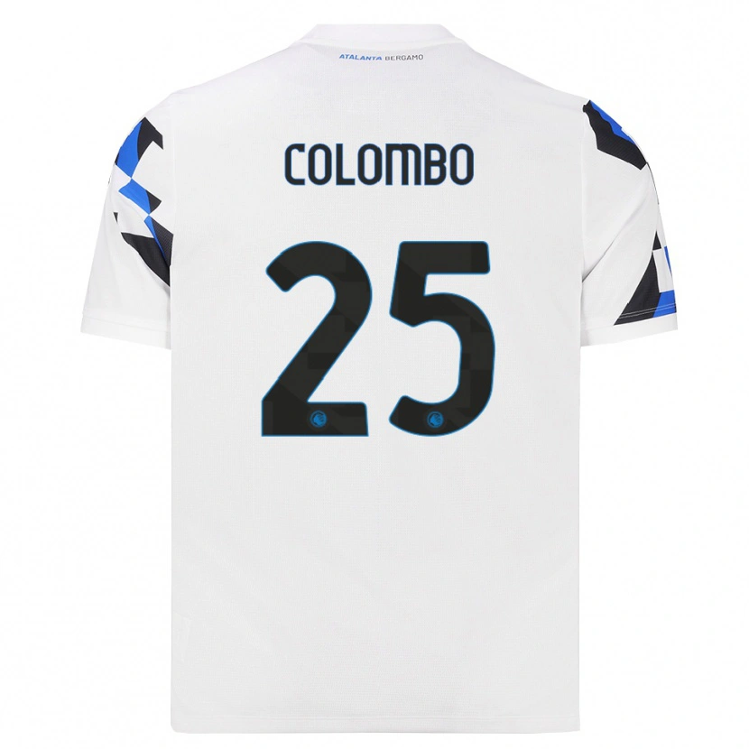 Danxen Mann Matteo Colombo #25 Hvit Rød Blå Bortetrøye Drakt Trøye 2026/27 Skjorter T-Skjorte