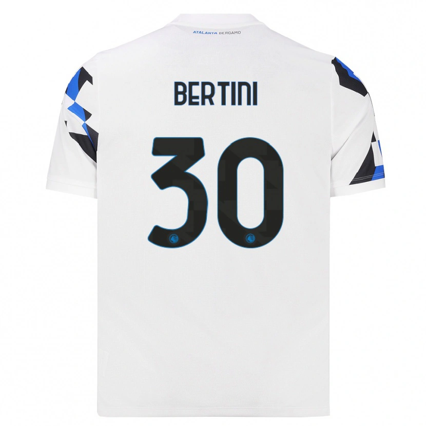 Danxen Mann Tommaso Bertini #30 Hvit Rød Blå Bortetrøye Drakt Trøye 2026/27 Skjorter T-Skjorte